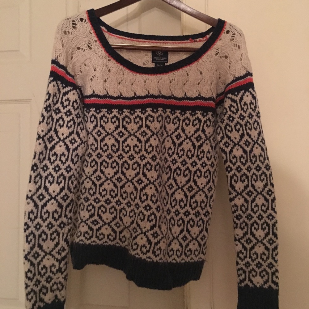 American Eagle Patterned Sweater - image 1